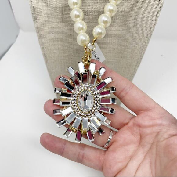 JTV Pearl Necklace with Pendant - Picture 3 of 4